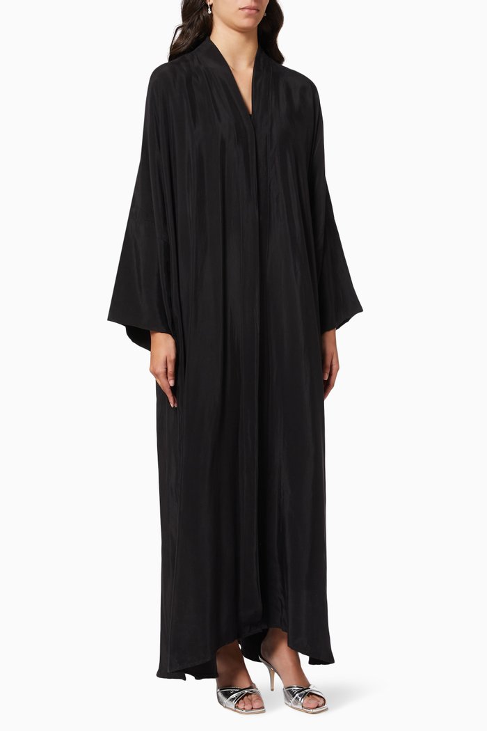 

Stylised Sleeve Abaya, Black