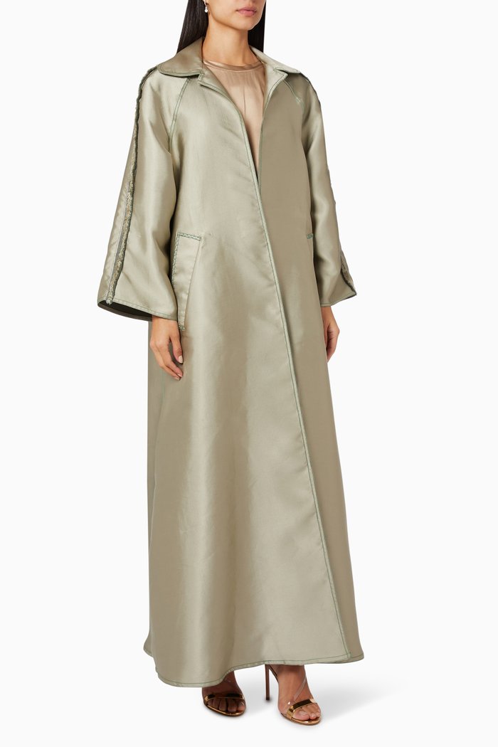 

Cocktail Abaya, Silver