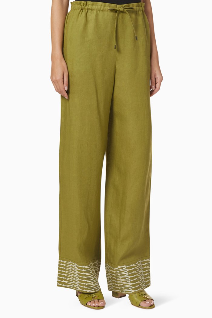 

Chadwick Pants in Linen Canvas, Brown