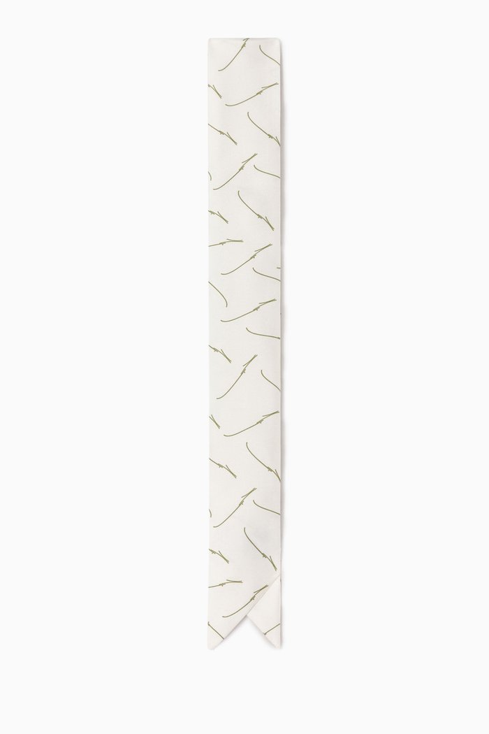 

Love Tie Band in Silk Twill, White