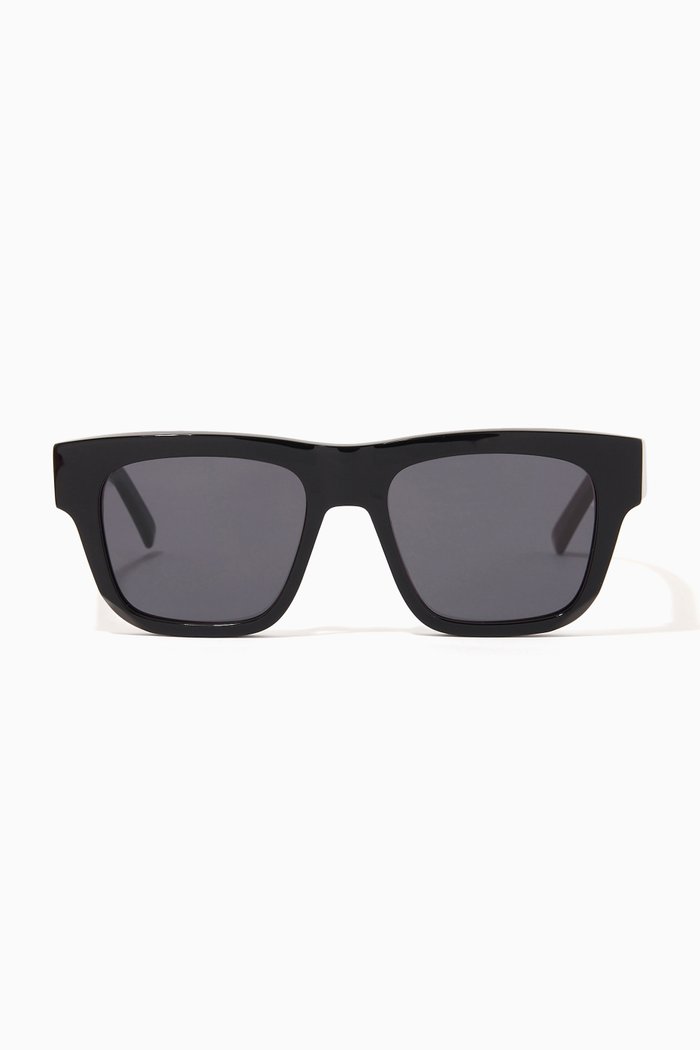 

Givenchy 52 Smoke Sunglasses in Acetate, Black