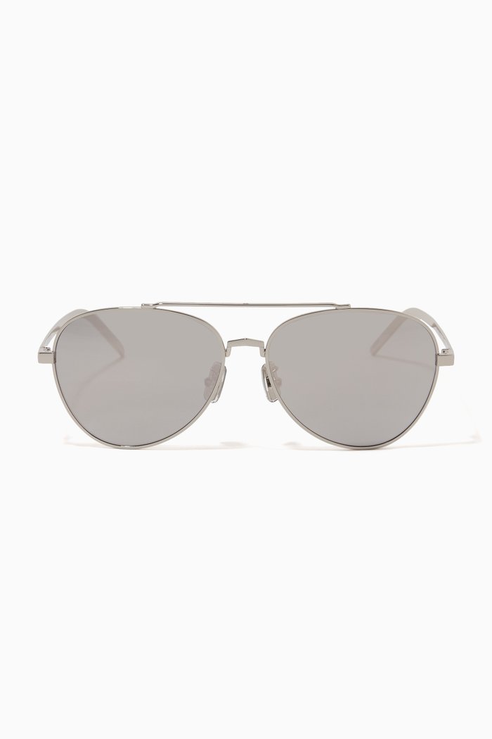 

Pilot Sunglasses in Metal, Silver