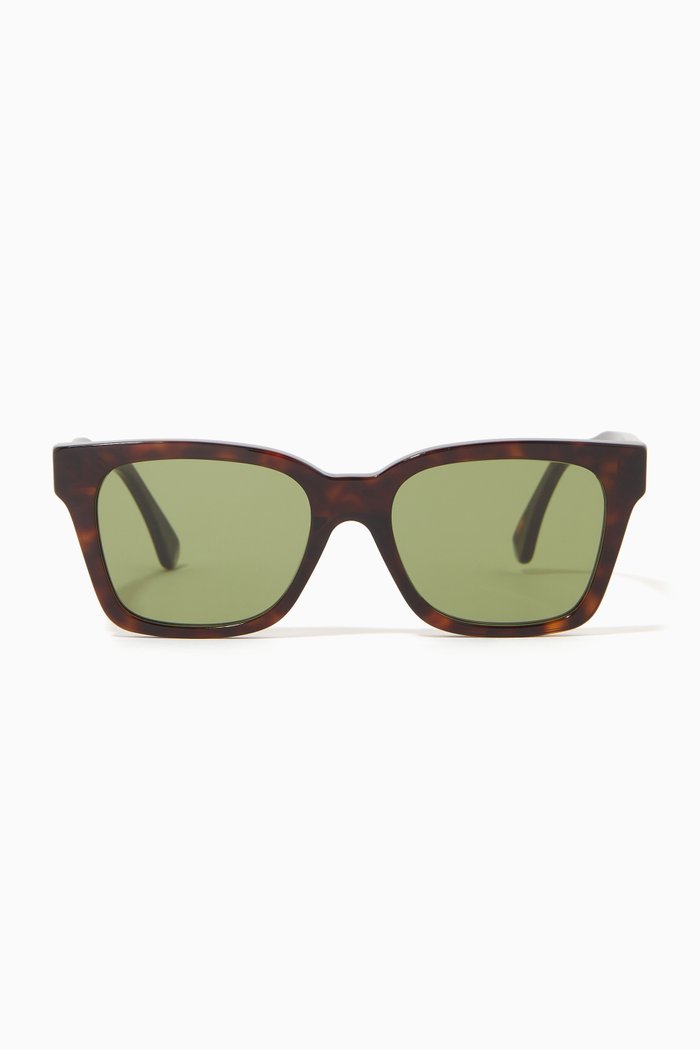 

D-frame Sunglasses in Acetate, Brown