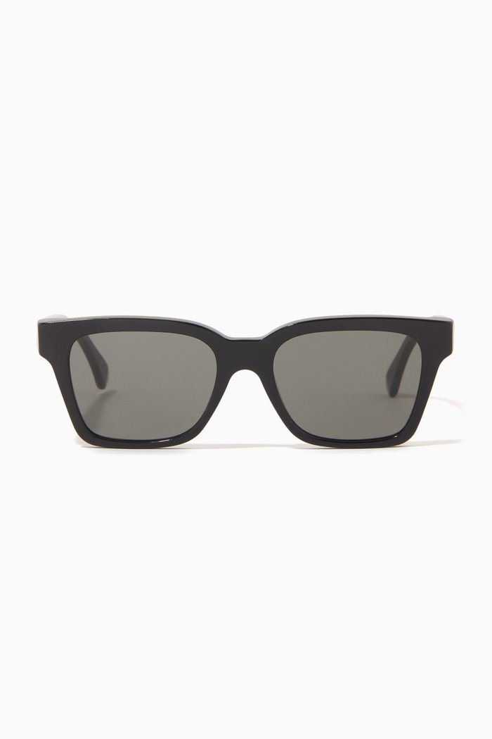 

D-frame Sunglasses in Acetate, Black