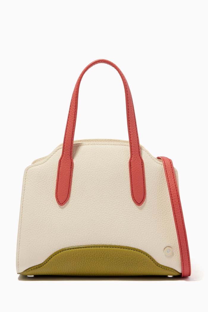 

Sesia Micro Tote Bag in Dyed Calfskin, Multicolour