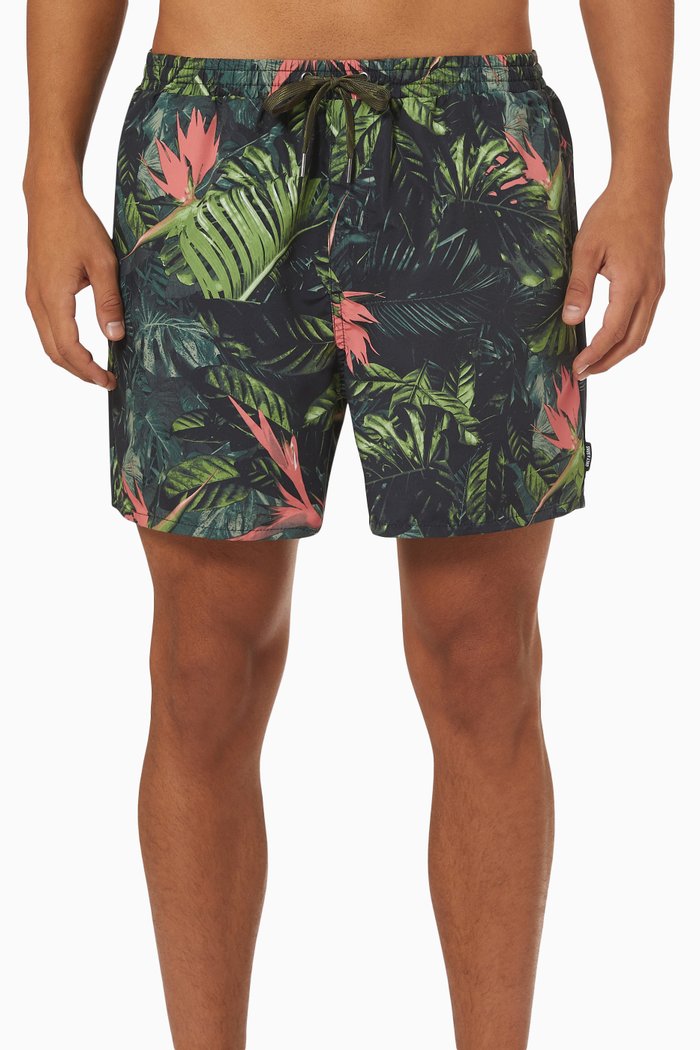 

Onsted Swim Flora Board Shorts in Nylon, Multicolour