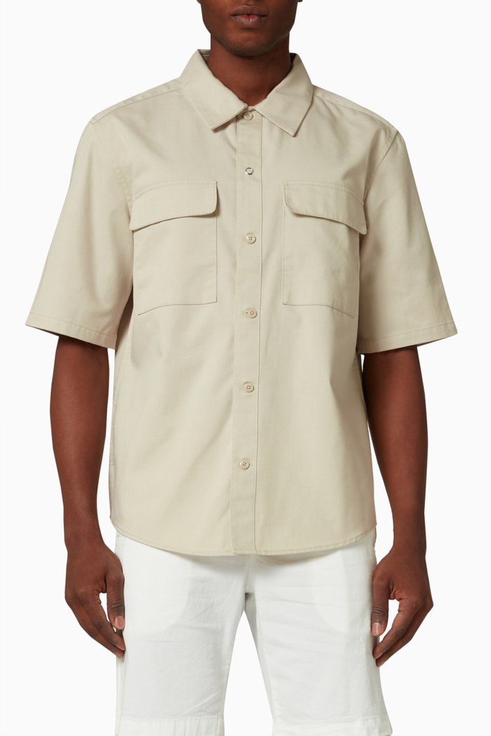 

Matti Overshirt in Twill, Neutral