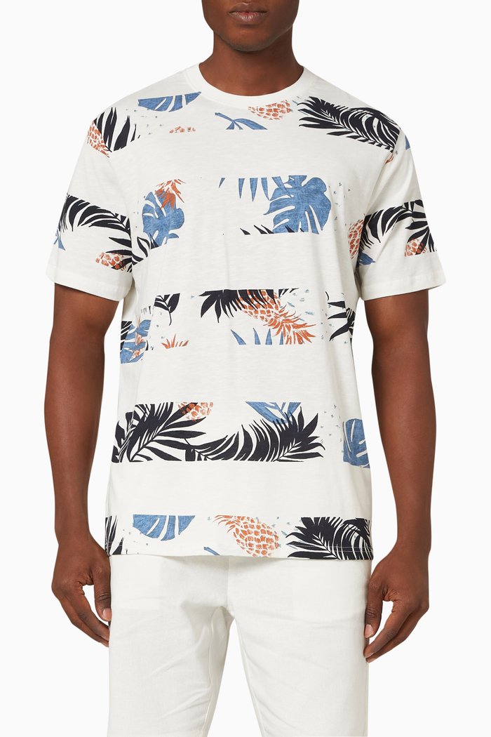 

Printed T-shirt in Cotton, Multicolour