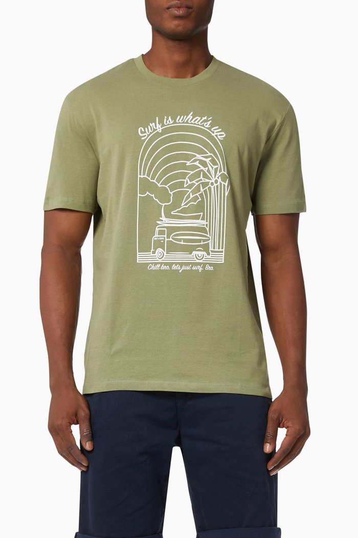 

Onsilia T-shirt in Cotton Jersey, Green