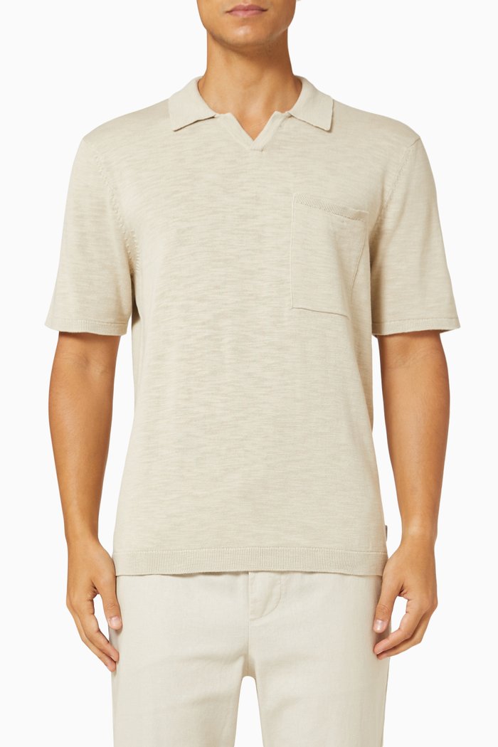 

Polo Shirt in Cotton, Neutral