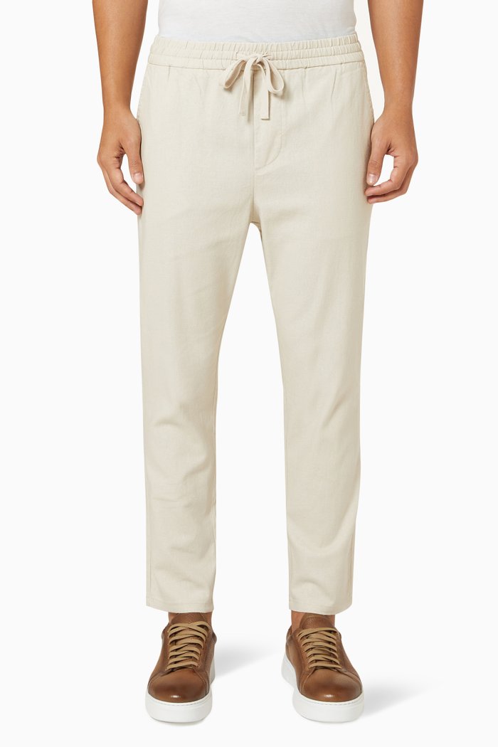 

Trousers in Cotton Blend, Neutral