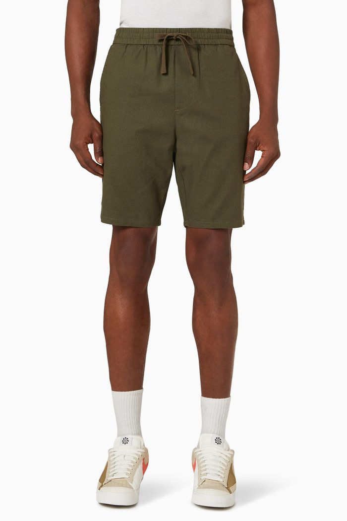 

Shorts in Cotton & Linen, Green