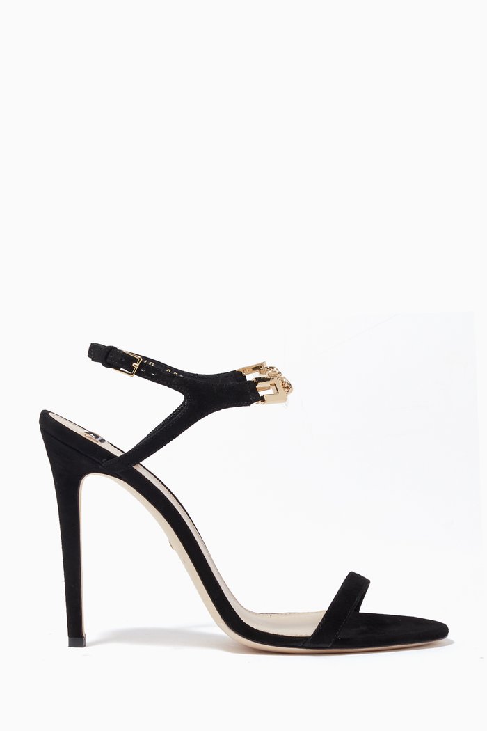

Open-toe Sandals in Suede, Black