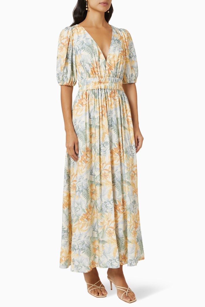 

Elina Dress in Linen, Multicolour