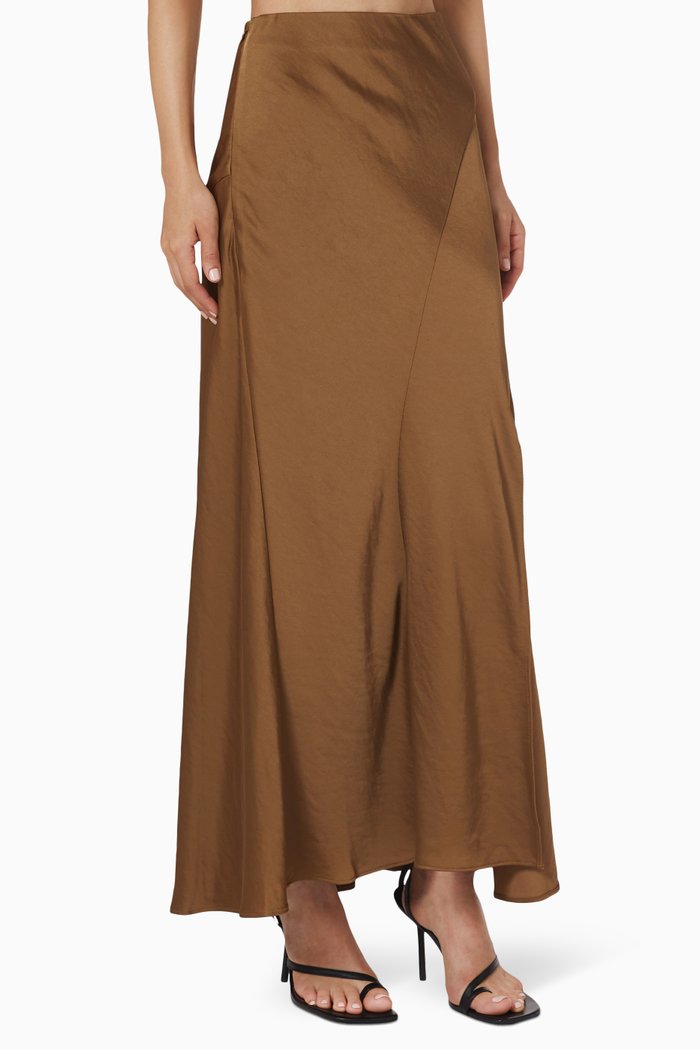 

Mimi Skirt in Viscose, Brown