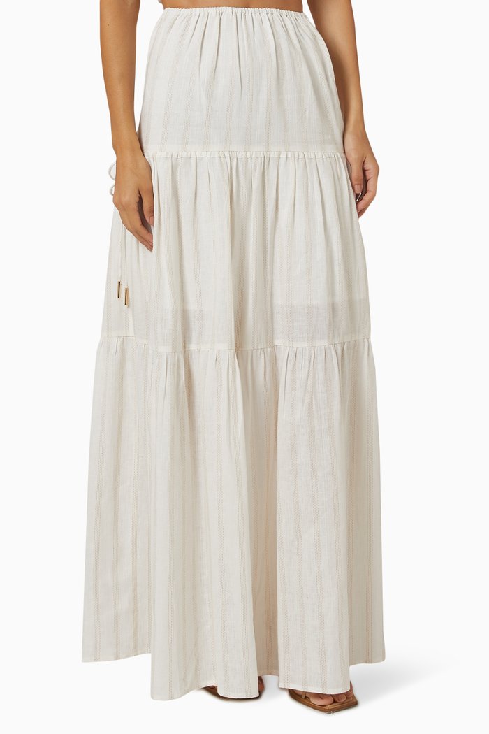 

Jordan Skirt in Linen, Neutral