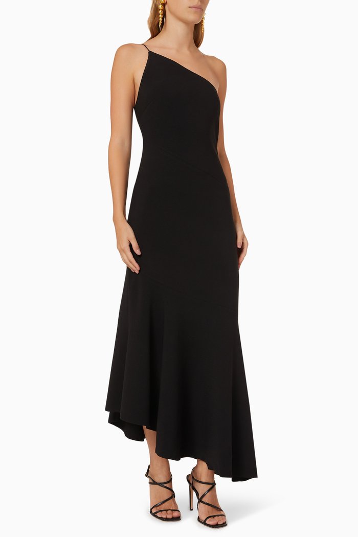 

Tori One Shoulder Dress, Black