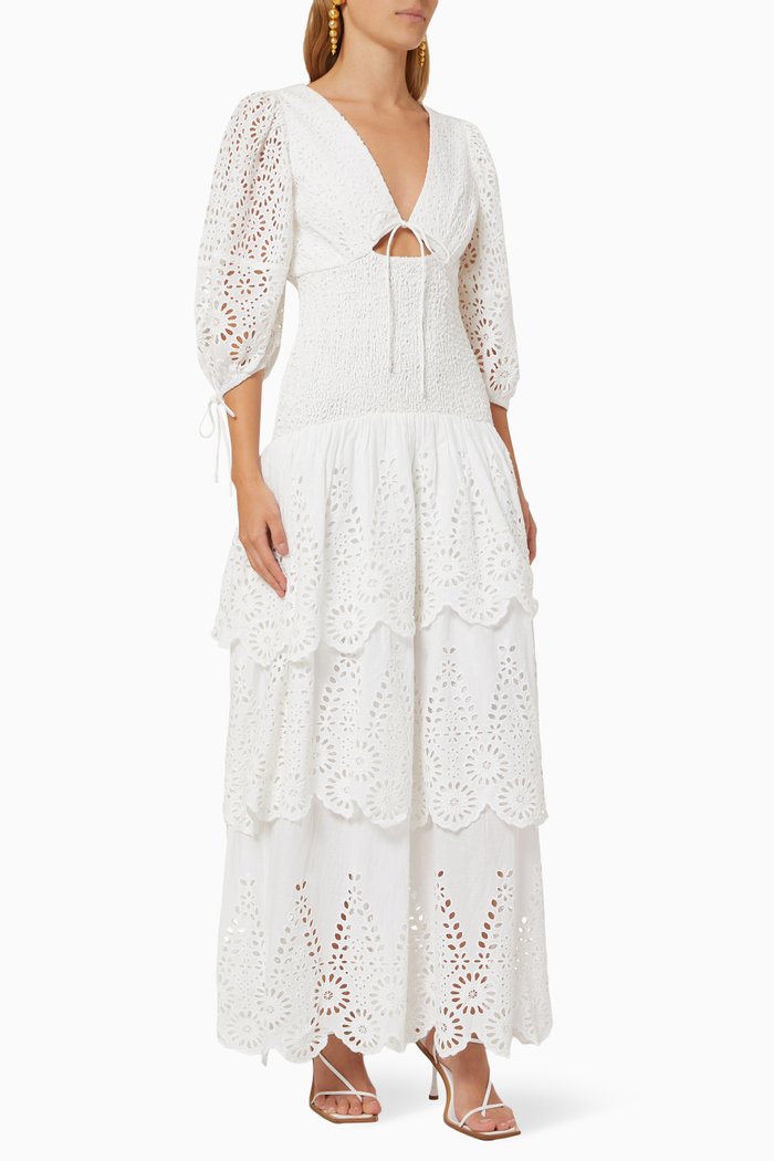 

Mazie Maxi Dress in Cotton, Neutral