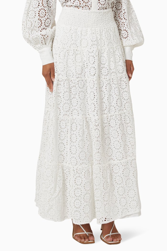 

Mazie Skirt in Cotton, Neutral