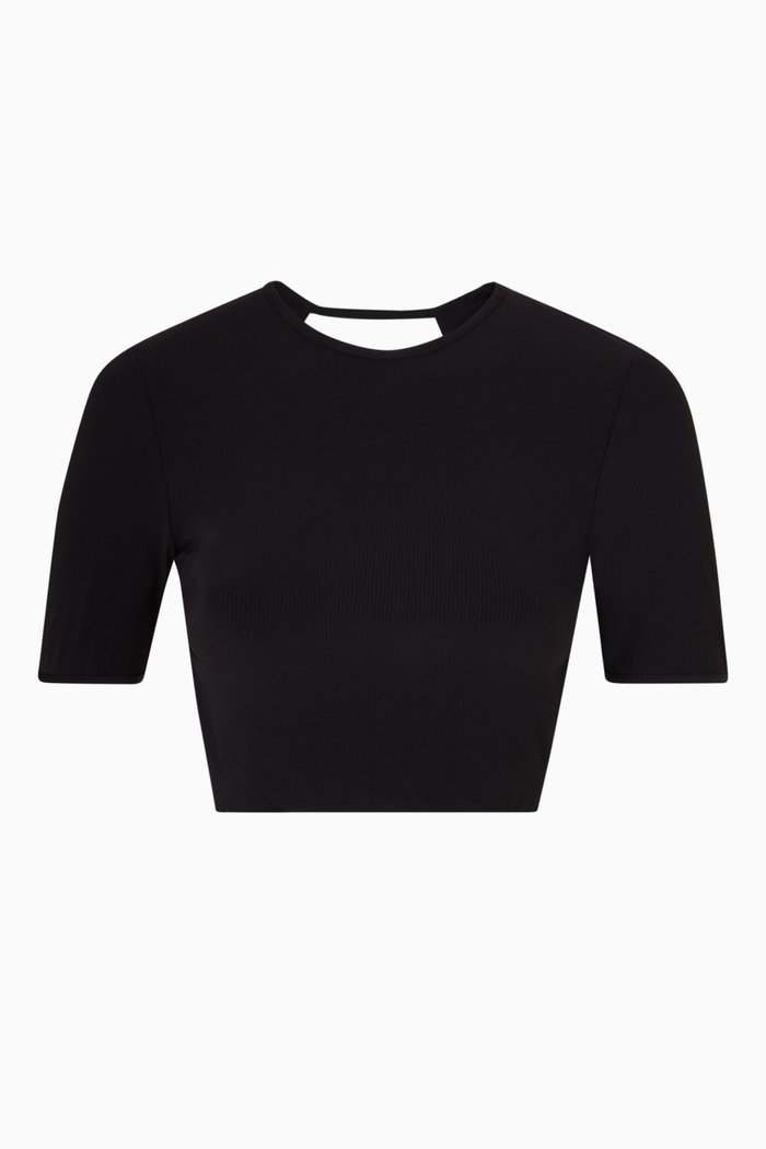 

Backless Tie T-shirt, Black