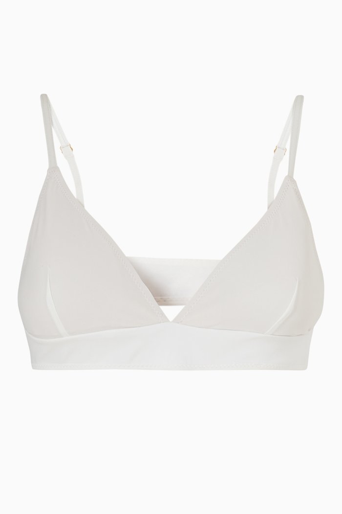 

Sabine Bikini Top, White