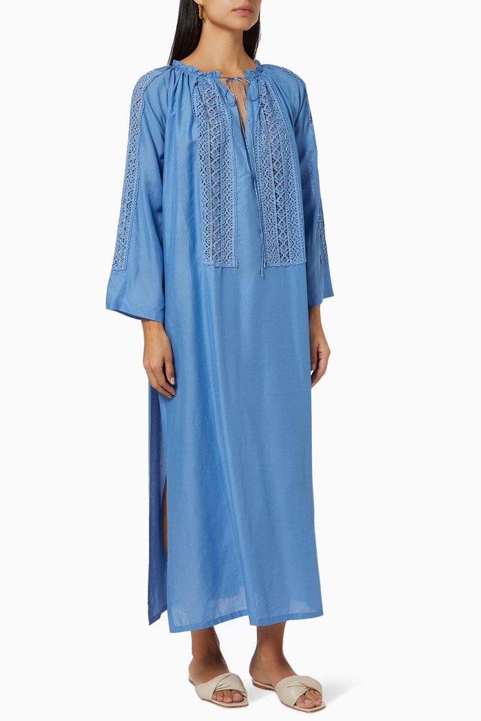 

Skye Dress in Sustainable Lyocell, Blue