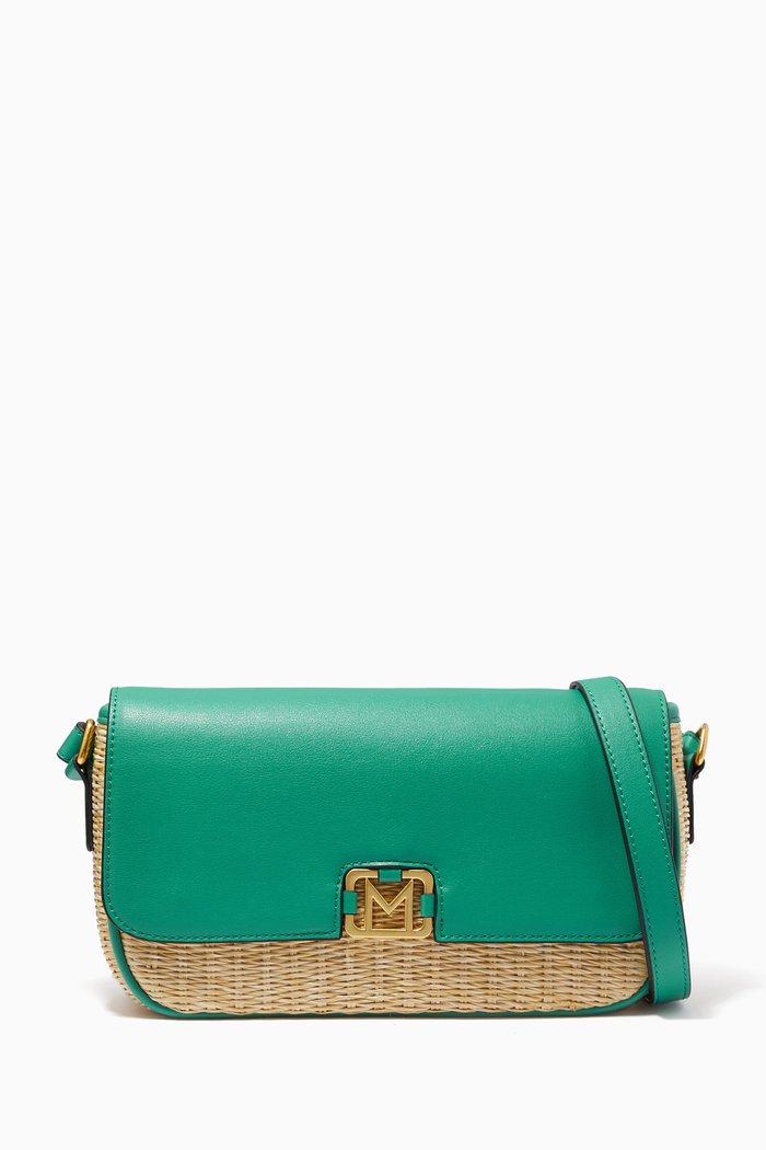 Two Tone Shoulder Bag, Green