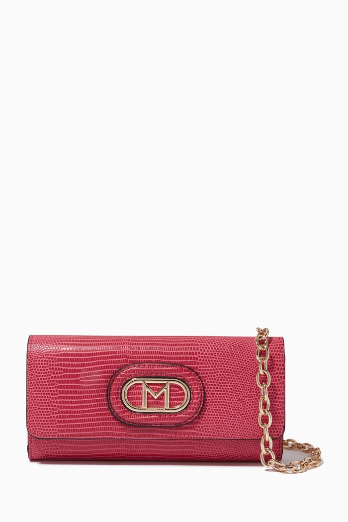 

Chain Shoulder Strap Clutch Bag, Pink