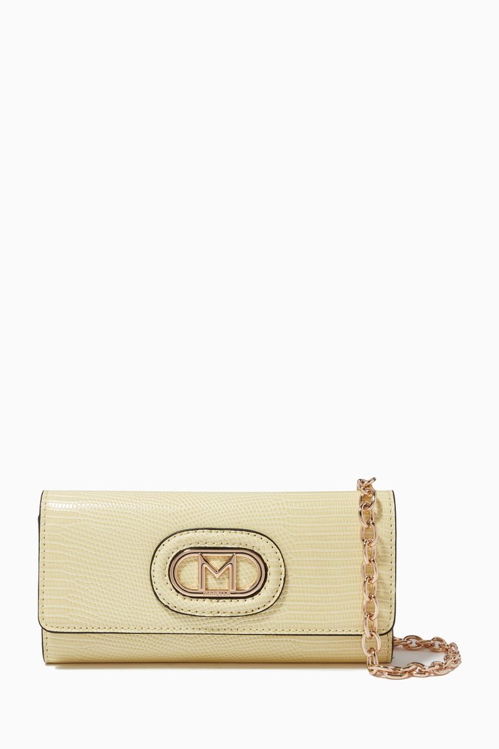 

Chain Shoulder Strap Clutch Bag, Yellow