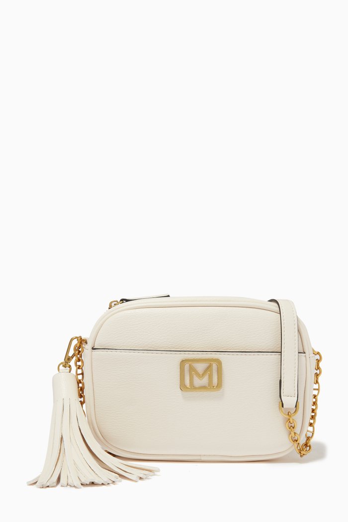 

Tassel Logo Handbag, White