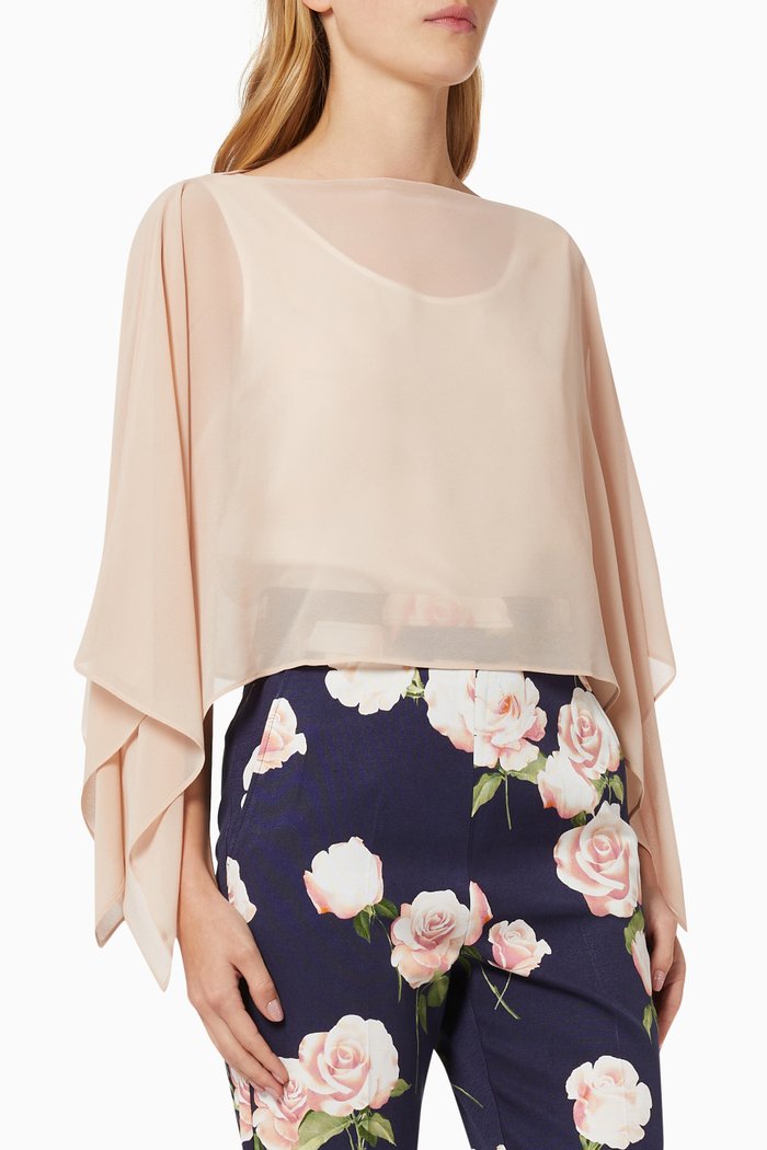 

Georgette Cape Shrug, Neutral