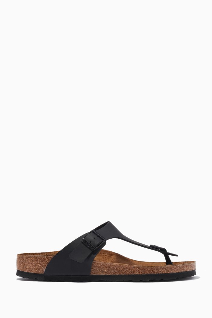

Gizeh Thong Sandals in Birko-Flor®, Black