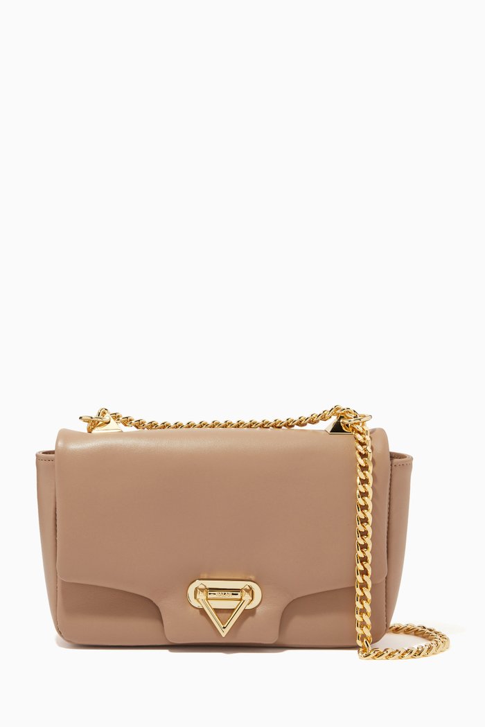 

Nora Crossbody Bag in Leather, Brown