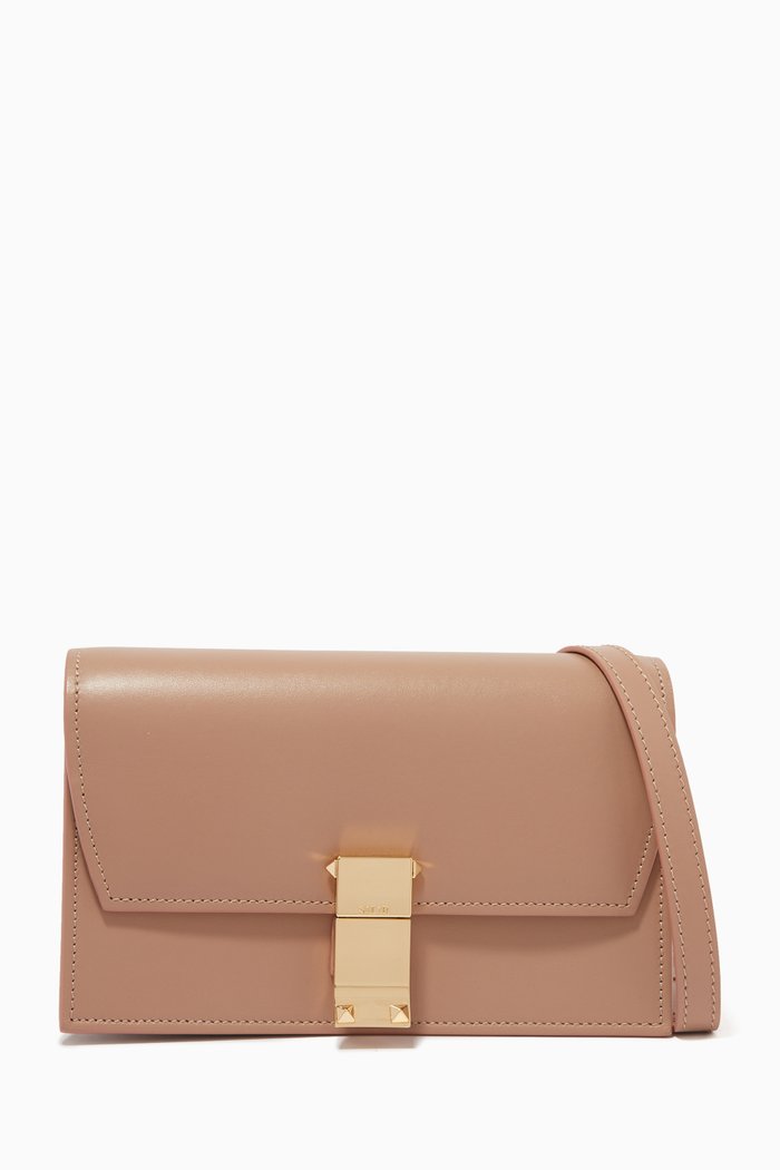 

Kio Crossbody Bag in Leather, Brown