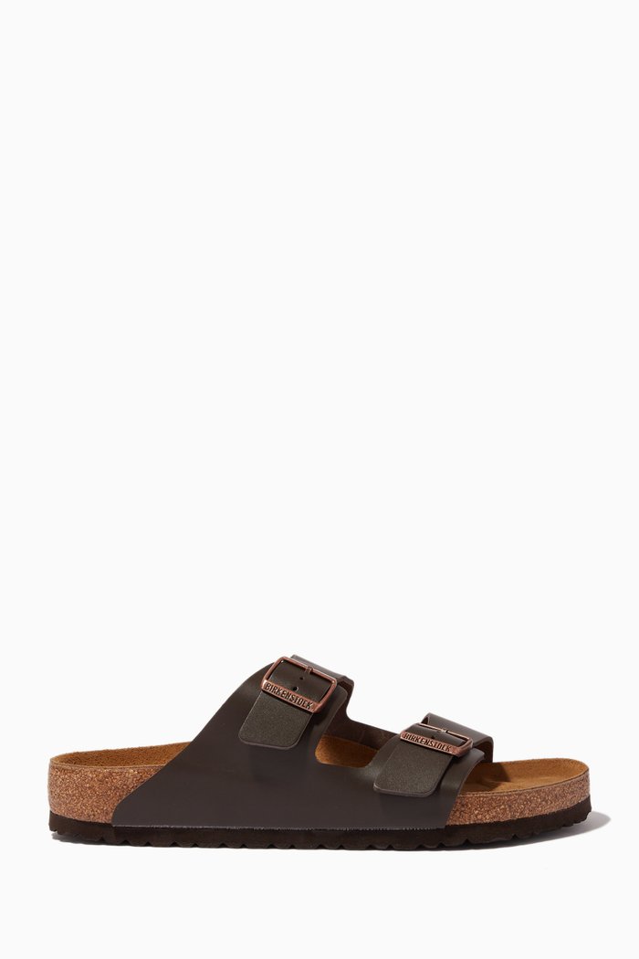 

Arizona Sandals in Smooth Leather, Brown