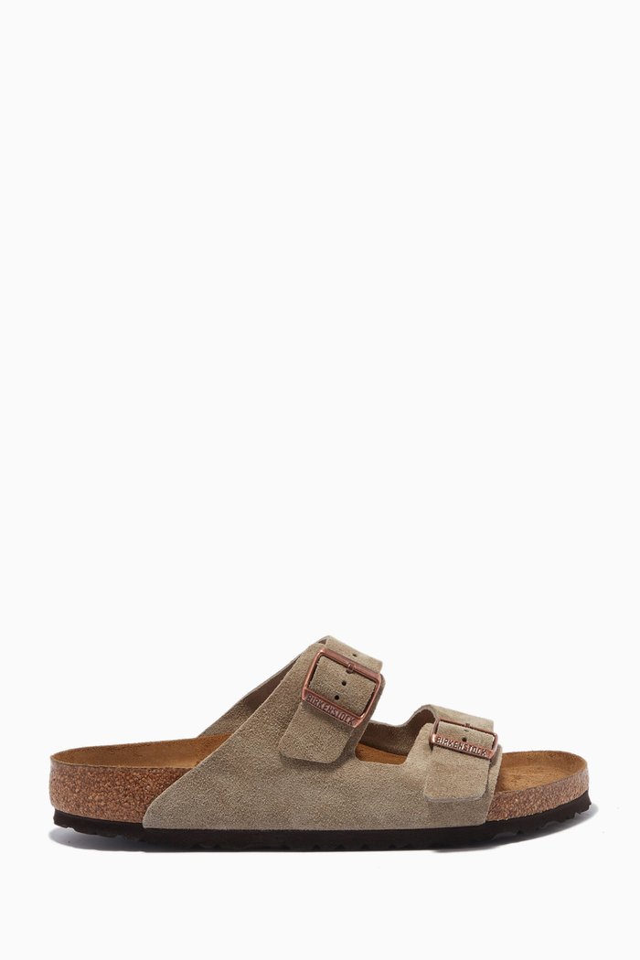 

Arizona Soft Sandals in Suede, Neutral