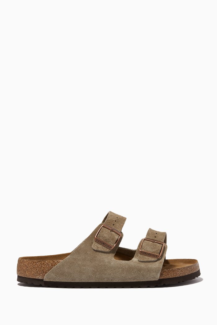 

Arizona Soft Sandals in Suede, Neutral
