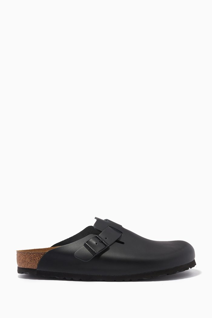 

Boston Sandals in Smooth Leather, Black