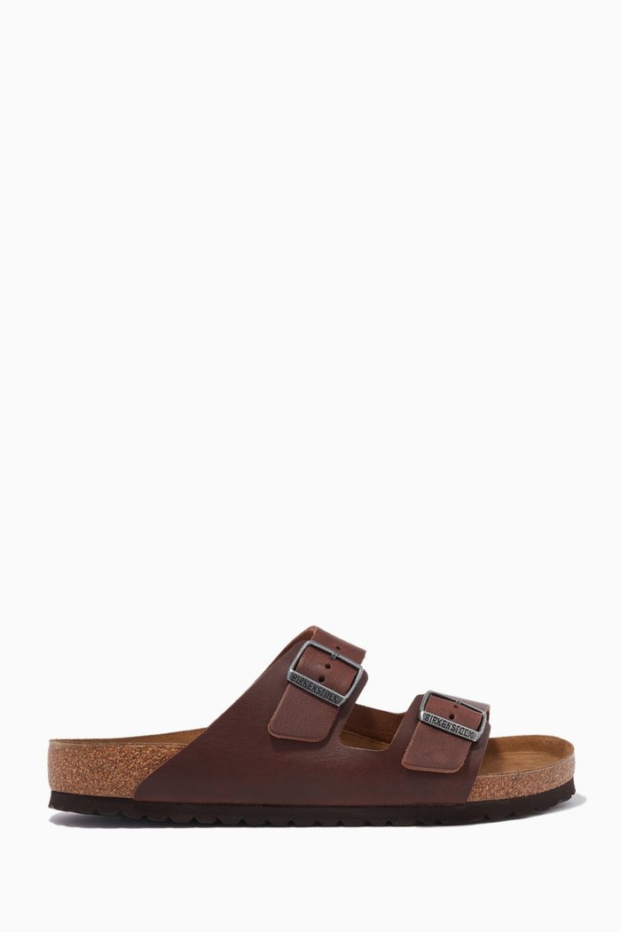 

Arizona Sandals in Leather, Brown
