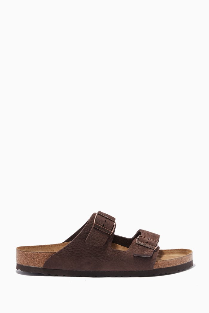 

Arizona Sandals in Nubuck Leather, Brown