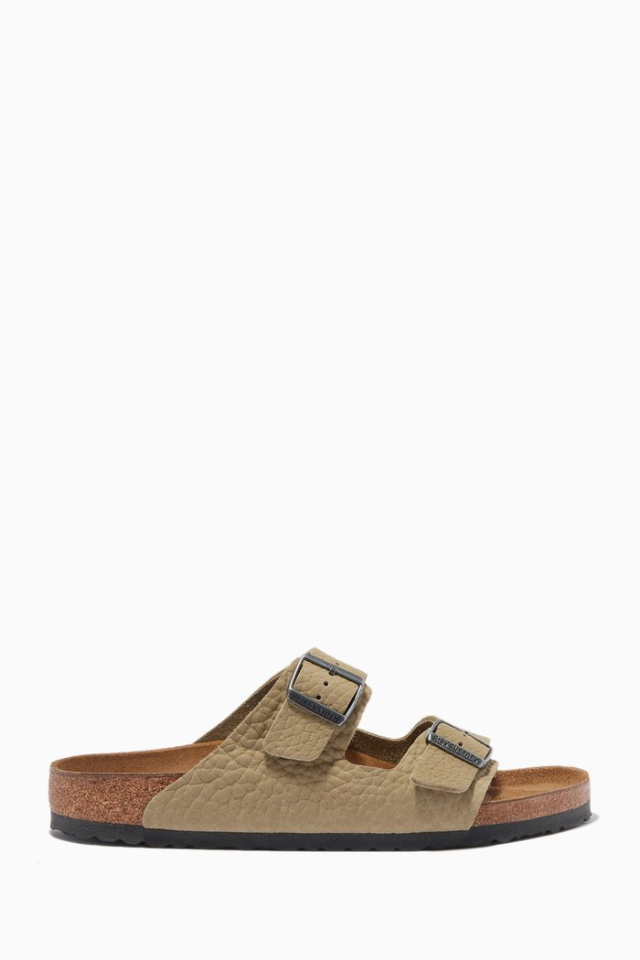 

Arizona Sandals in Nubuck Leather, Neutral