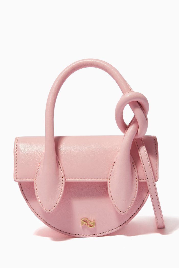 

Mini Pretzel Bag in Nappa Leather, Pink