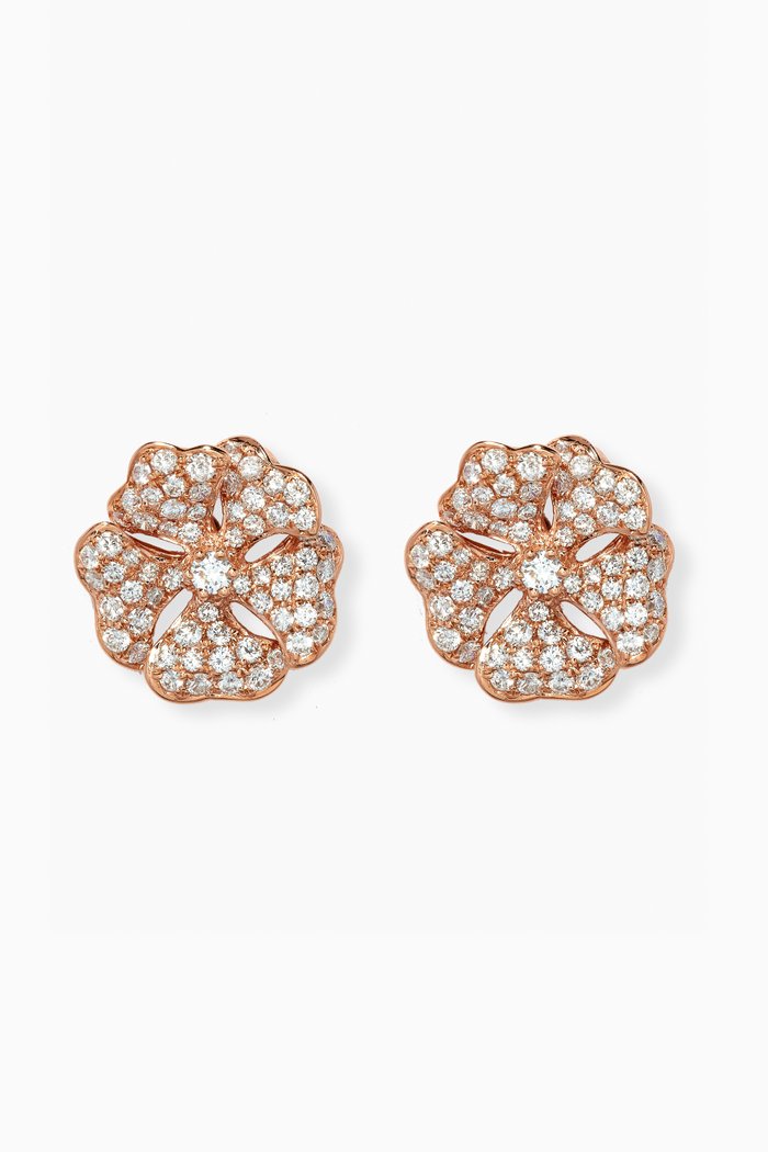 

Bloom Diamond Stud Earrings in 18kt Rose Gold