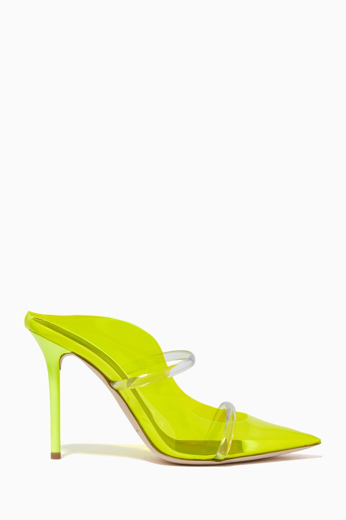 

x Ounass Maureen 100 Mules in PVC, Yellow