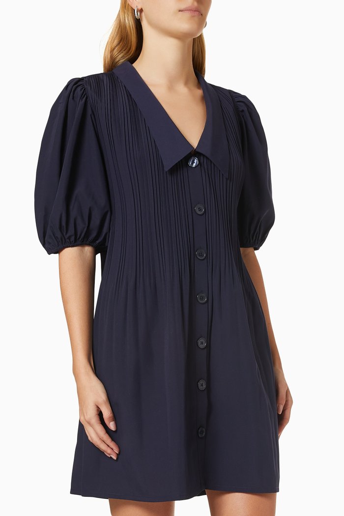 

Rockina Puff Sleeve Dress, Blue