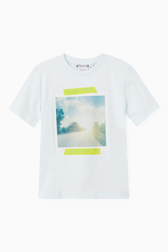 

Atilio T-shirt in Cotton, Blue