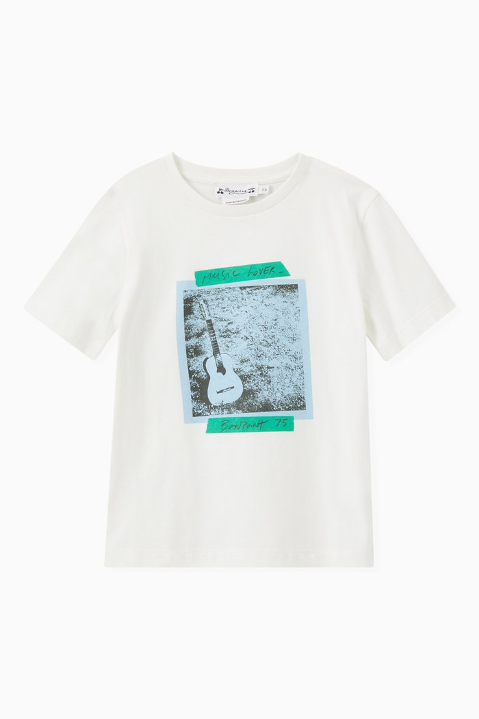 

Guitar Adato T-shirt in Cotton, White