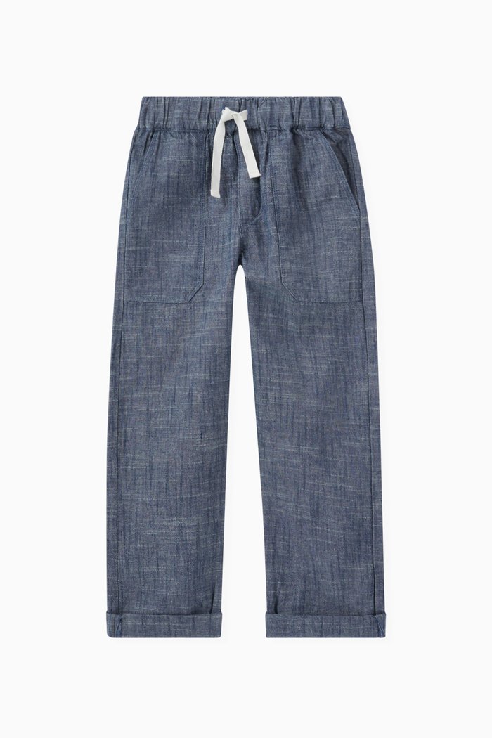

Gregory Trousers in Cotton, Blue