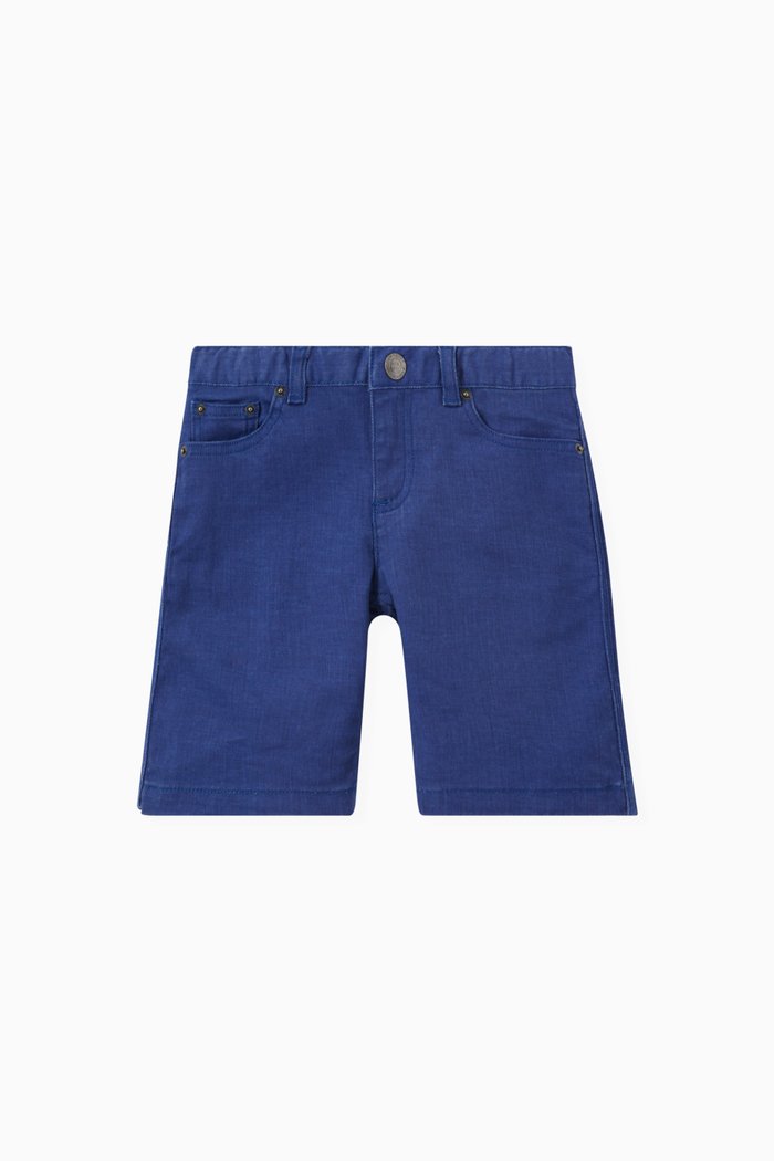 

Bermuda Shorts in Cotton, Blue