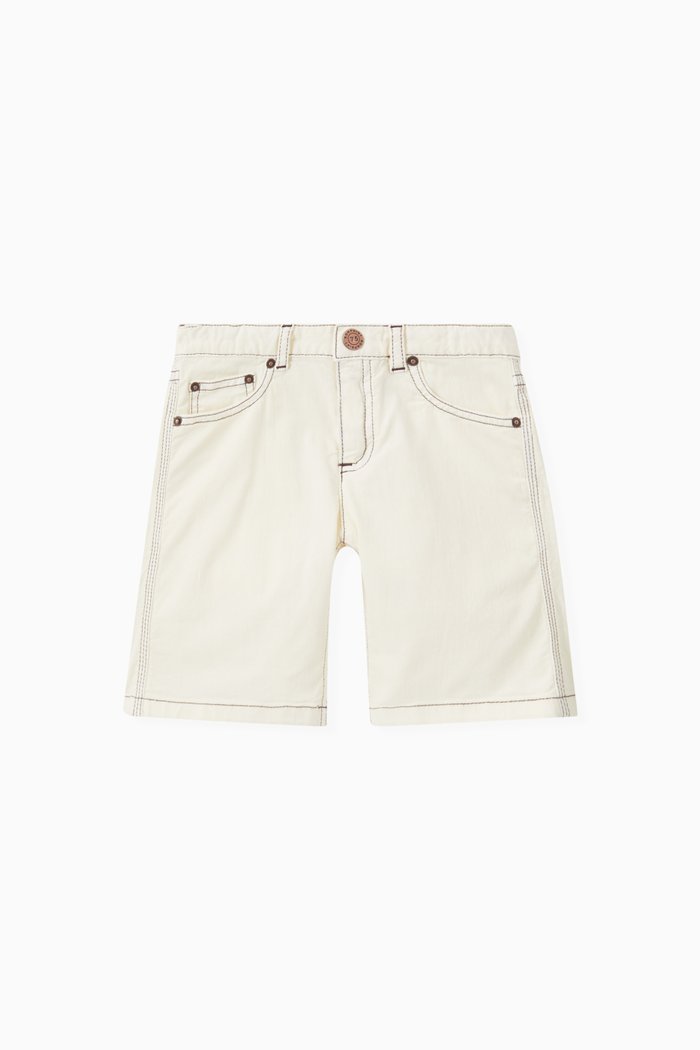 

Bermuda Shorts in Cotton, White